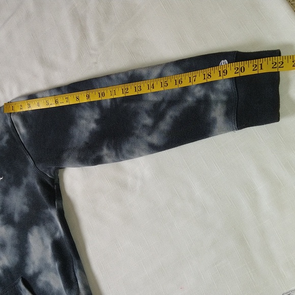 Champion Tie Dye Crop Sweat Shirt Hoodie - Picture 9 of 12